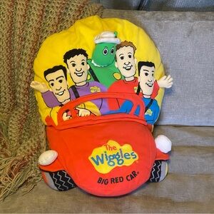 Vintage 2004 The Wiggles Big Red Car Pillow Soft Decorative Cushion Plush 3d